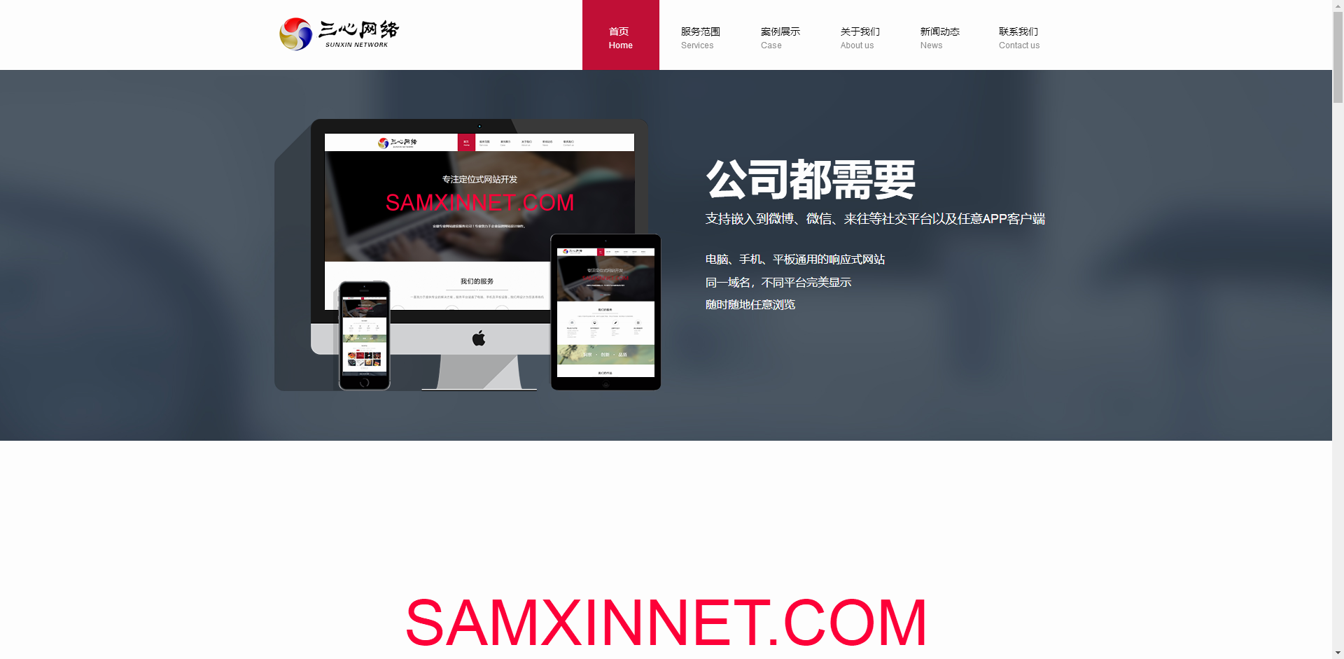 互联网设计公司开发网站模板